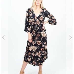 Saltwater Luxe Floral Midi Dress